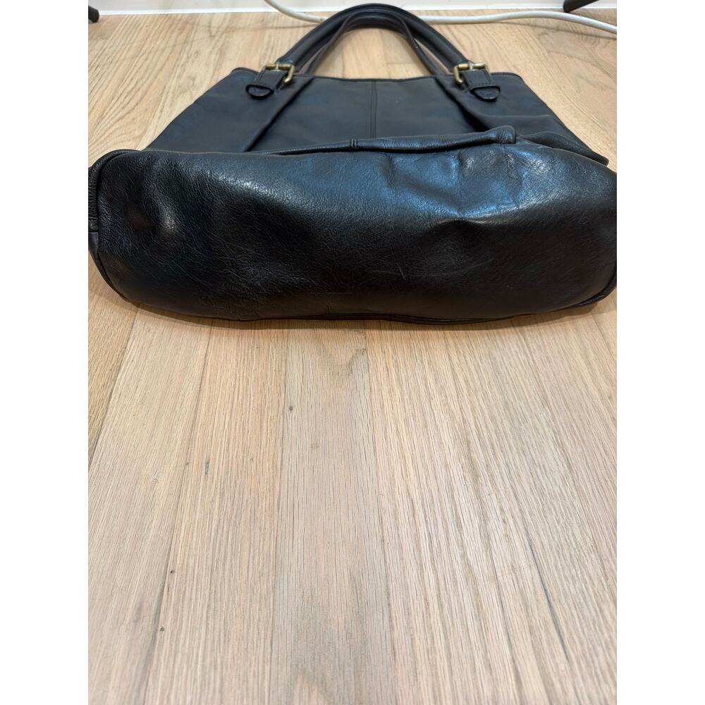 Kate Landry Black Leather Hobo Purse - Picture 6 of 8